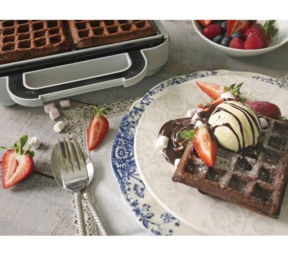 Вафельниця Breville DuraCeramic VST072 Silver 224986 фото