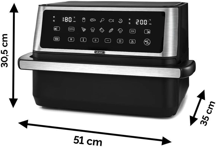 Мультипіч Yoer MegaCrisp AF03BK 608150 фото