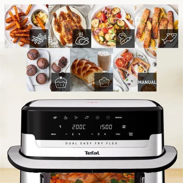 Мультипіч Tefal Dual Easy Fry Flex EY922D 617163 фото