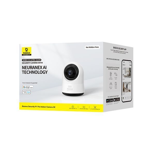 IP-камера видеонаблюдения Baseus Security P1 Pro Indoor 3K White (S0TV022130) 626940ua фото