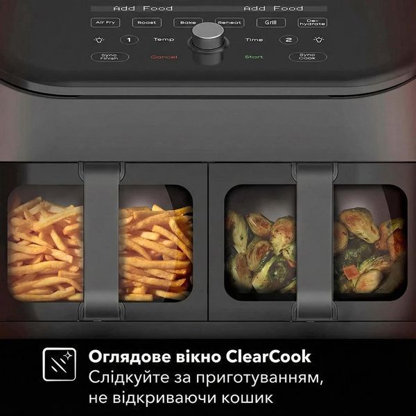 Мультипіч Instant Vortex Plus Double Basket ClearCook 623314ua фото