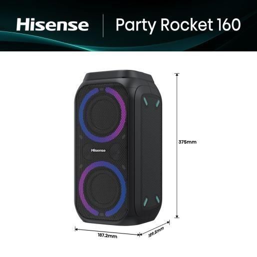 Портативная колонка Hisense Party Rocket HP160 Black 609368 фото
