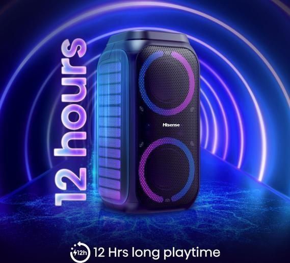 Портативная колонка Hisense Party Rocket HP160 Black 609368 фото
