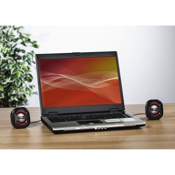 Компьютерные колонки Hama Sonic Mobil 183 Black & Red 518021 фото