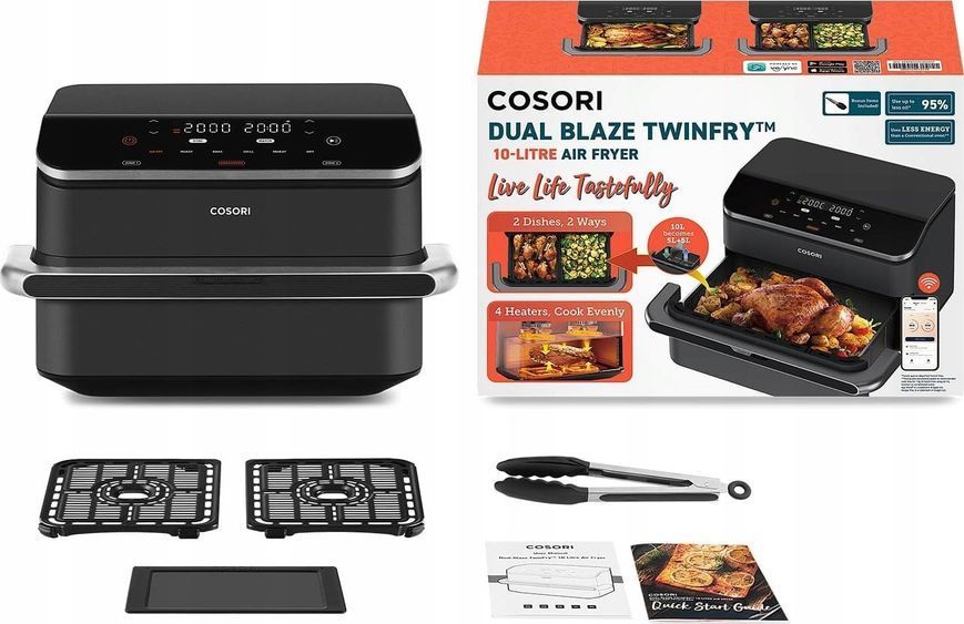 Мультипіч (аерофритюрниця) Cosori Dual Blaze CAF-TF101S-AEUR 552258 фото