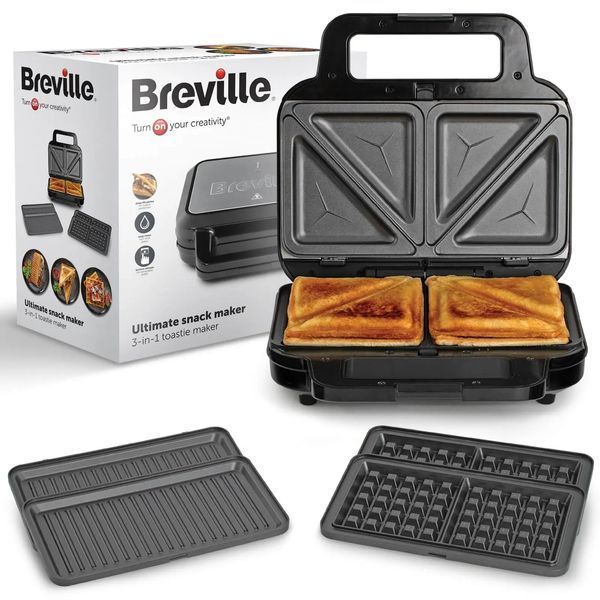 Вафельниця Breville VST098X Black 512593 фото