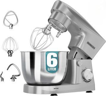 Кухонна машина (планетарний міксер) Heinrich's HKM 8077 Silver 622484 фото